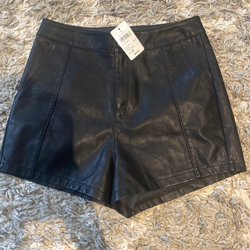 Women’s leather shorts